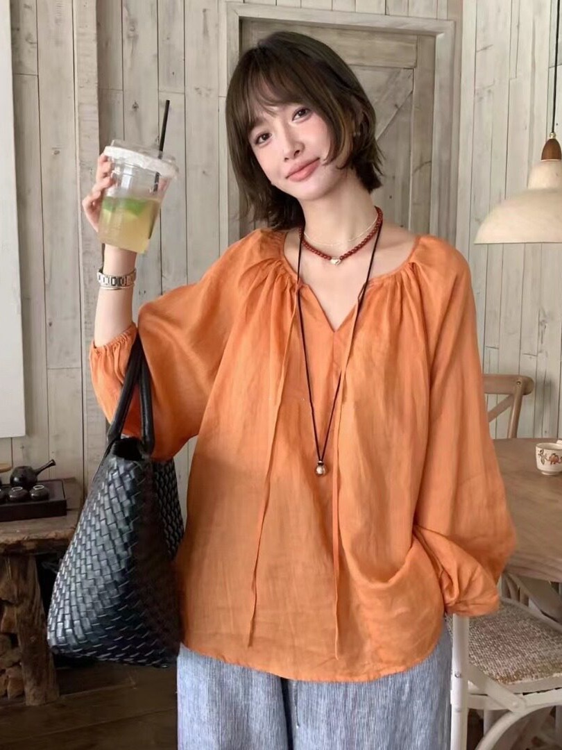 Winter Sun Clothing - Korean Style Thin Long Sleeve Shirt