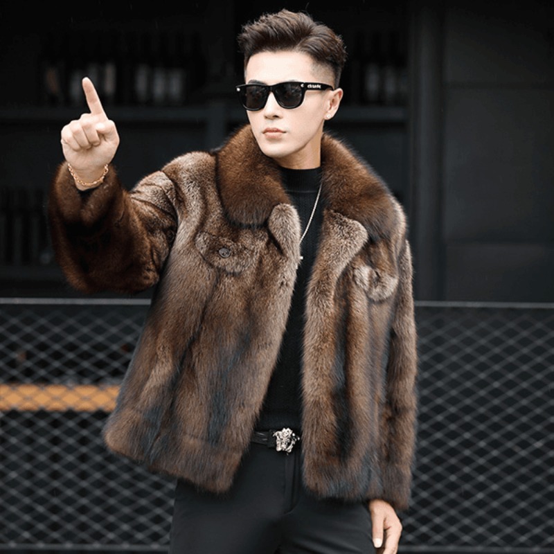 Winter Clothing Brand - Luxury Brand Men's Mink Fur Coat