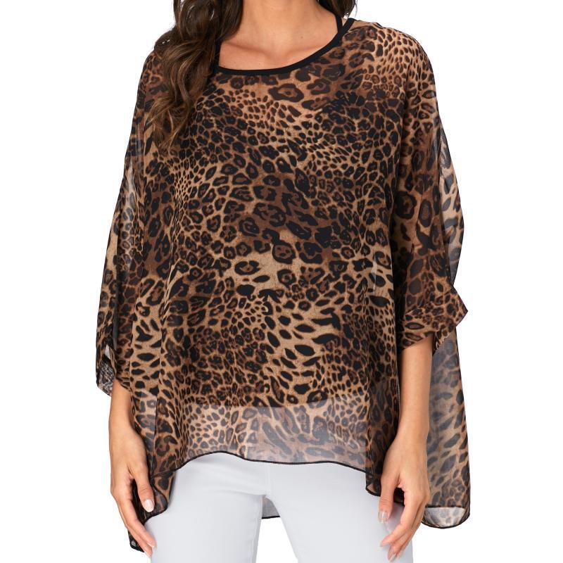 Winter Sun Clothing - 4327 Fashion Women's Bohemian Chiffon Shirt