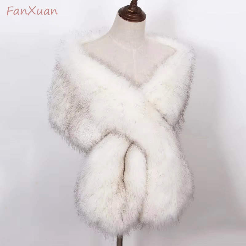 Winter Clothing Ladies - Giả Cáo Lông Nữ Len Dài