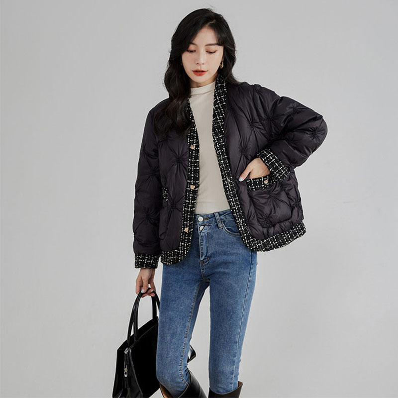 Autumn Winter Down Jacket V-Ne - đánh giá và giá Winter Clothing Trends For Women