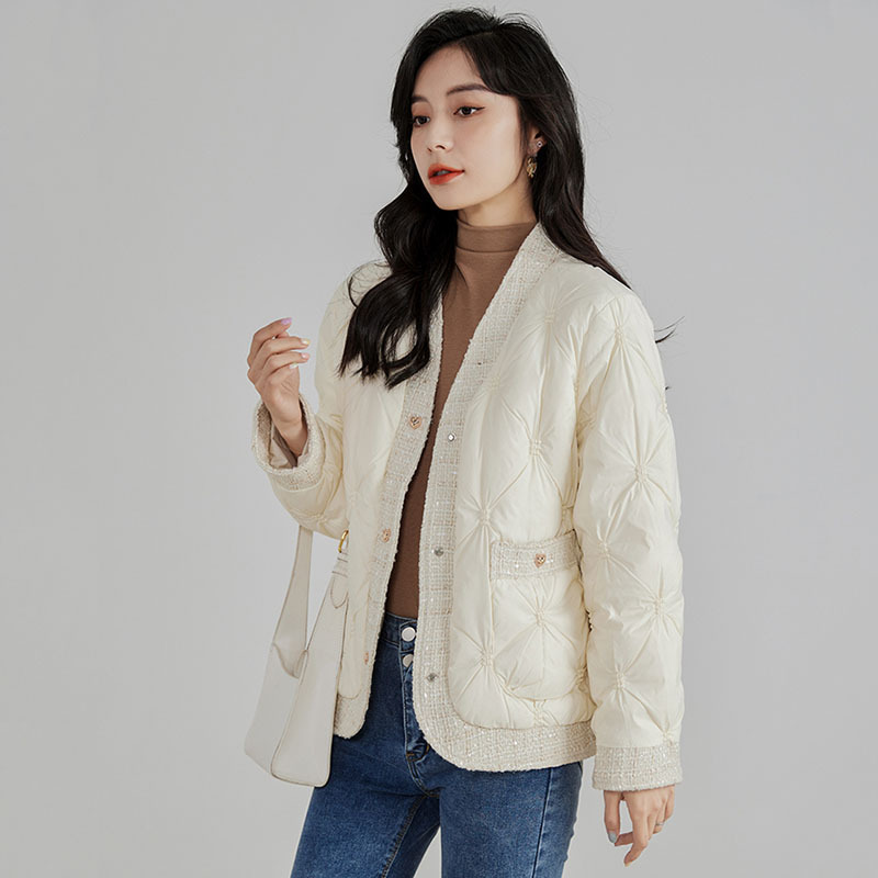 Autumn Winter Down Jacket V-Ne - đánh giá và giá Winter Clothing Trends For Women