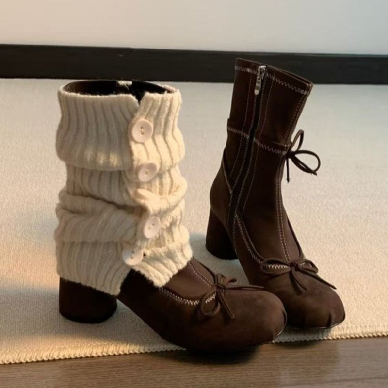 Bow High Heels Women Boots New - đánh giá và giá Winter Clothing Ladies