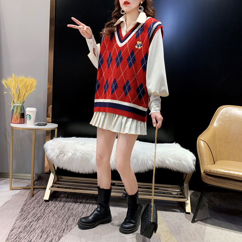 Red Knit Vests for Women Sleev - đánh giá và giá Winter Clothing Trends For Women