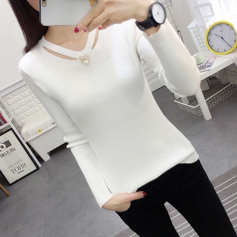 V Neck Knitting Slim Simplicit - đánh giá và giá Winter Clothing Trends For Women