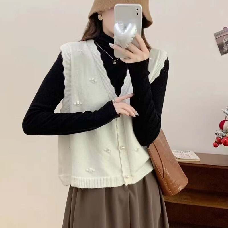 Pink Knit Vests For Women Casu - đánh giá và giá Winter Clothing Trends For Women