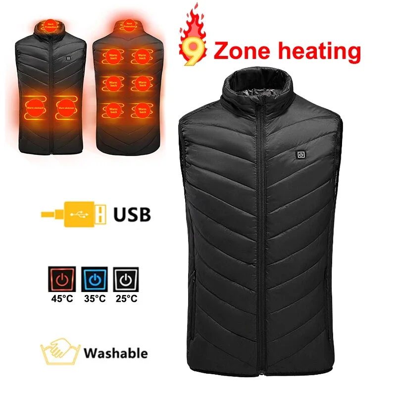 PHMAX Heated Vest Winter Warm  - đánh giá và giá Winter Under Clothing