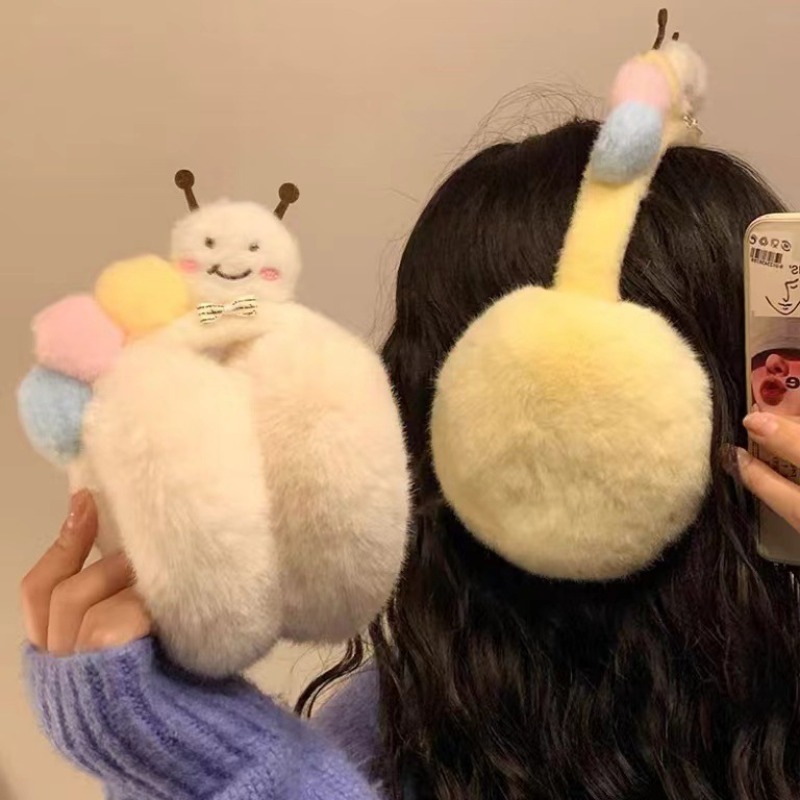 New Cute Funny Plush Caterpill - đánh giá và giá Winter Clothing Earmuffs