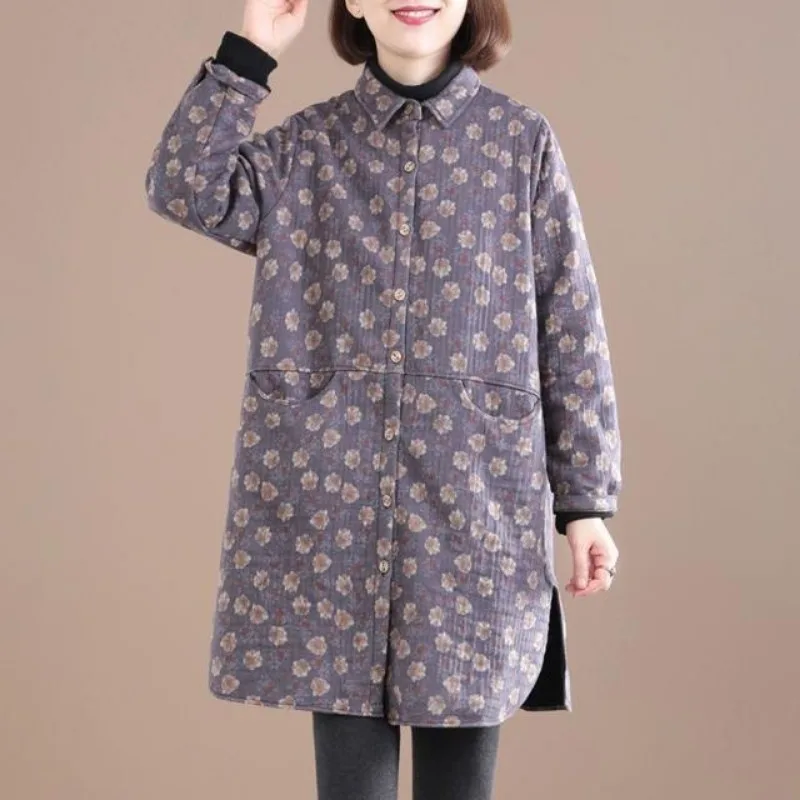 Vintage Floral Print Women Jac - đánh giá và giá Winter Clothing Trends For Women
