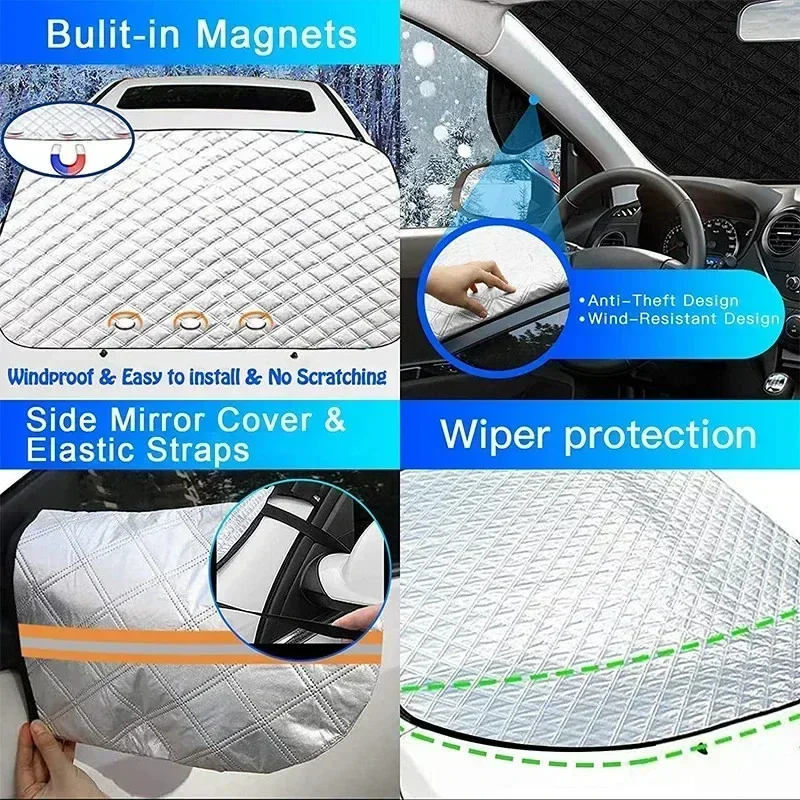 Thickened Car Snow Shield Wind - đánh giá và giá Winter Sun Clothing