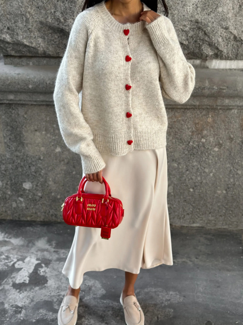 DGLUKE Crew Neck Knit Cardigan - đánh giá và giá Winter Clothing Zara