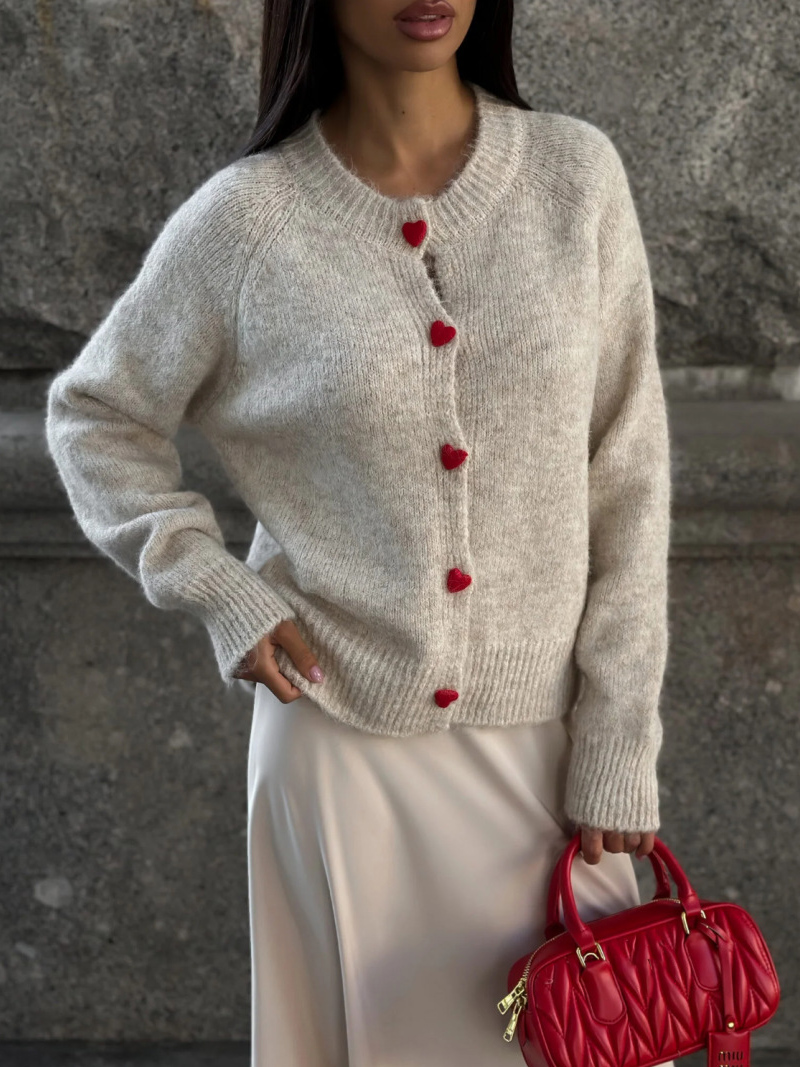 DGLUKE Crew Neck Knit Cardigan - đánh giá và giá Winter Clothing Zara